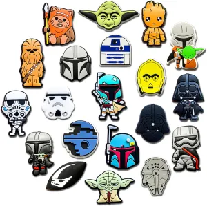20Pcs Cute Superhero Shoe Charms for Clog Sandals
