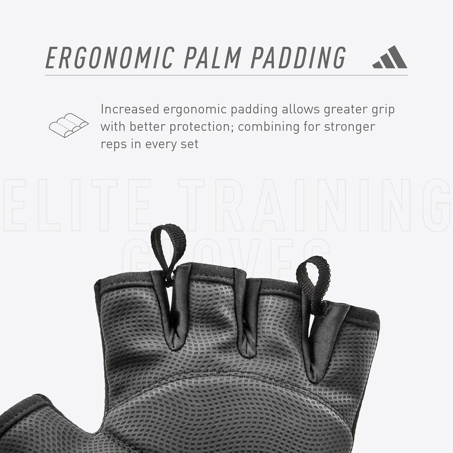 adidas Elite Training & Weightlifting Gloves, Fingerless Workout Gloves