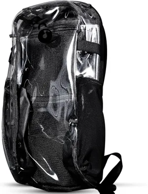 Clear Lite Pack  Anti Theft Clear Bag for Stadium Events with Locking Zippers Protects Items at Festivals, Concerts, and Traveling. Backpack is Compliant with Most Venue Bag Policies