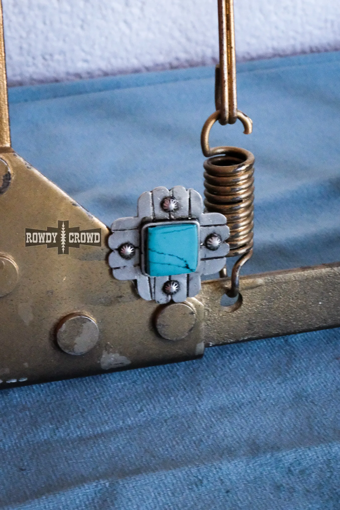 Concho Cross  Scarf Slide/ Ring / Tee Clip