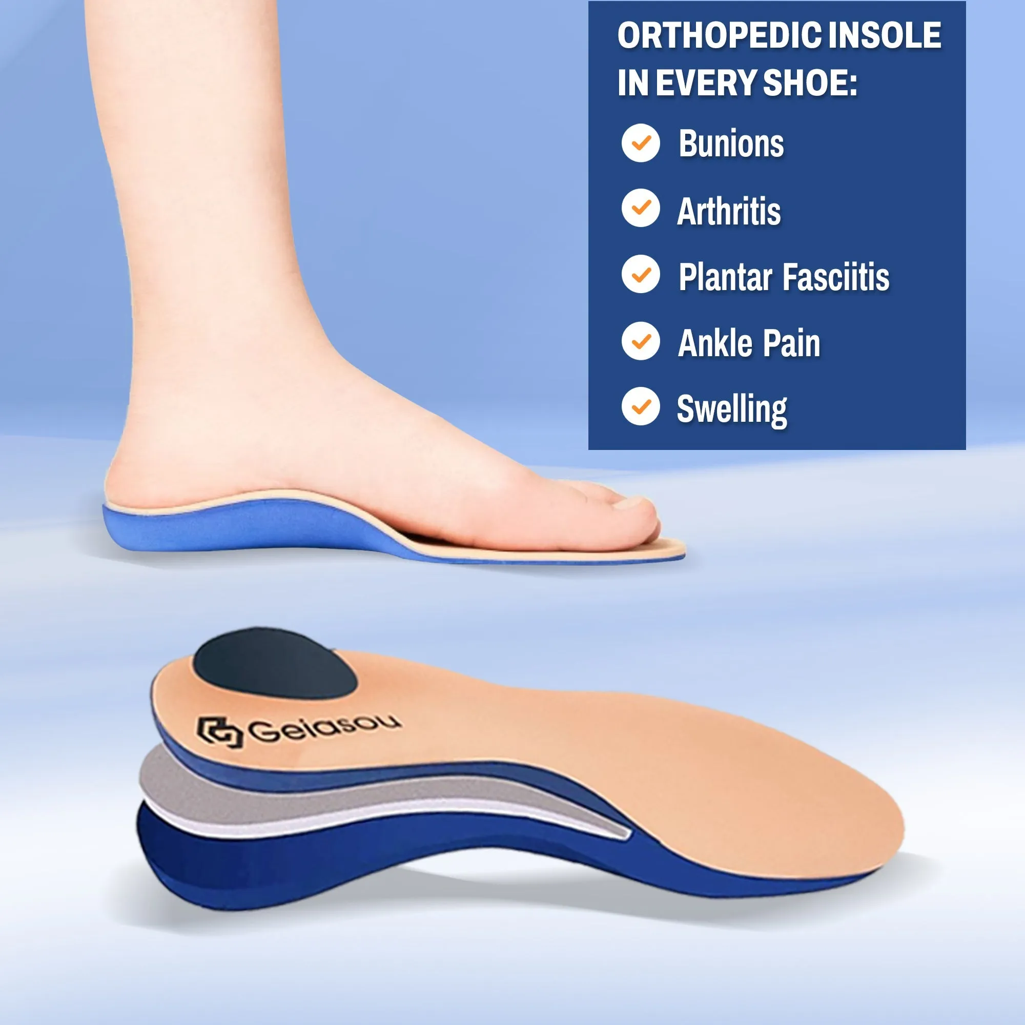 Cuzcare Orthopedic Shoes For Women Breathable Arch Support Fashion