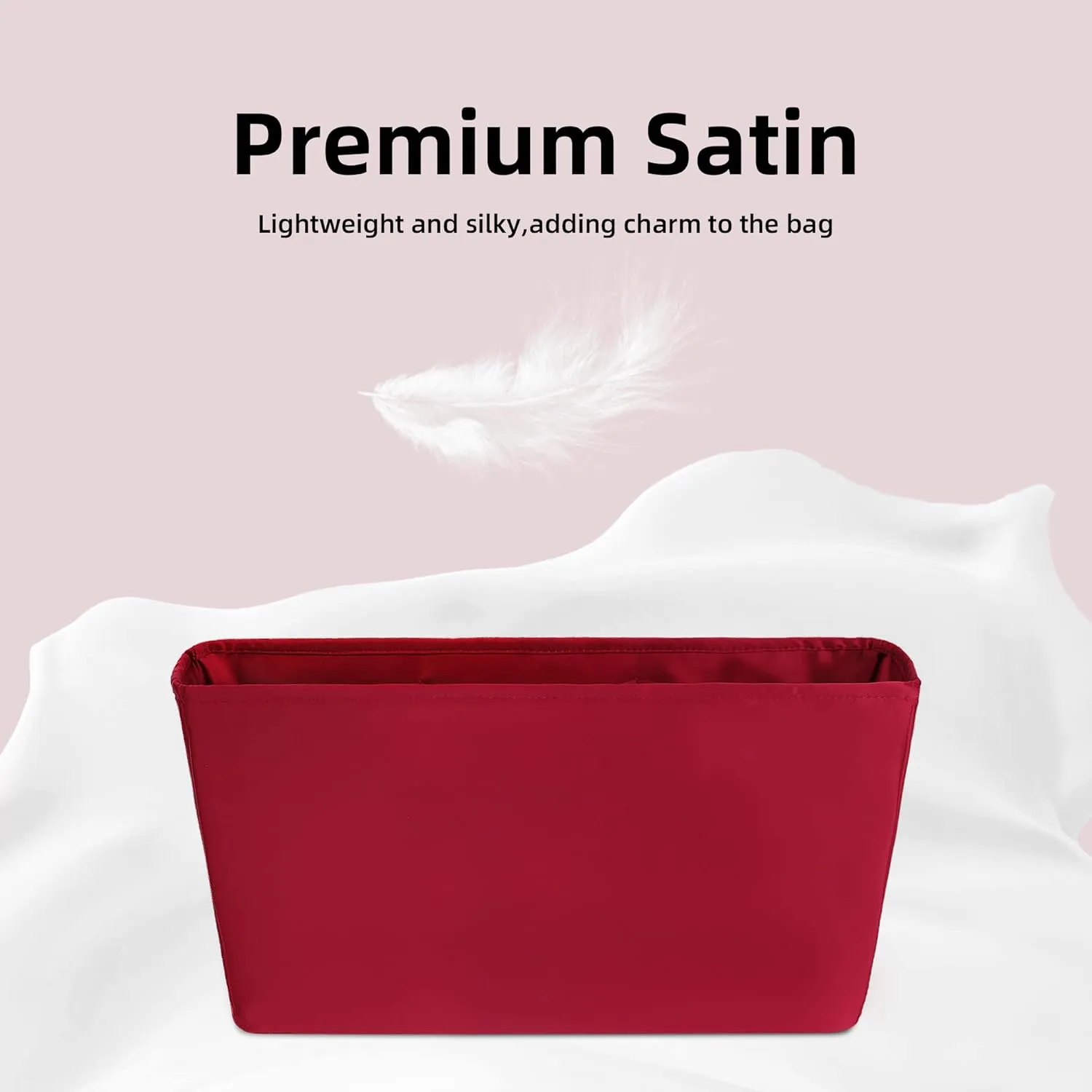 DGAZ Purse Organizer Insert Fits Neverfull-BagsSilk Bag OrganizerLuxury Handbag & Tote ShaperGM