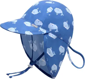Duoyeree UPF 50  Baby Sun Hat with Ear and Neck Protection - Toddler Beach Hat for Boys & Girls - Ideal for Summer Fun