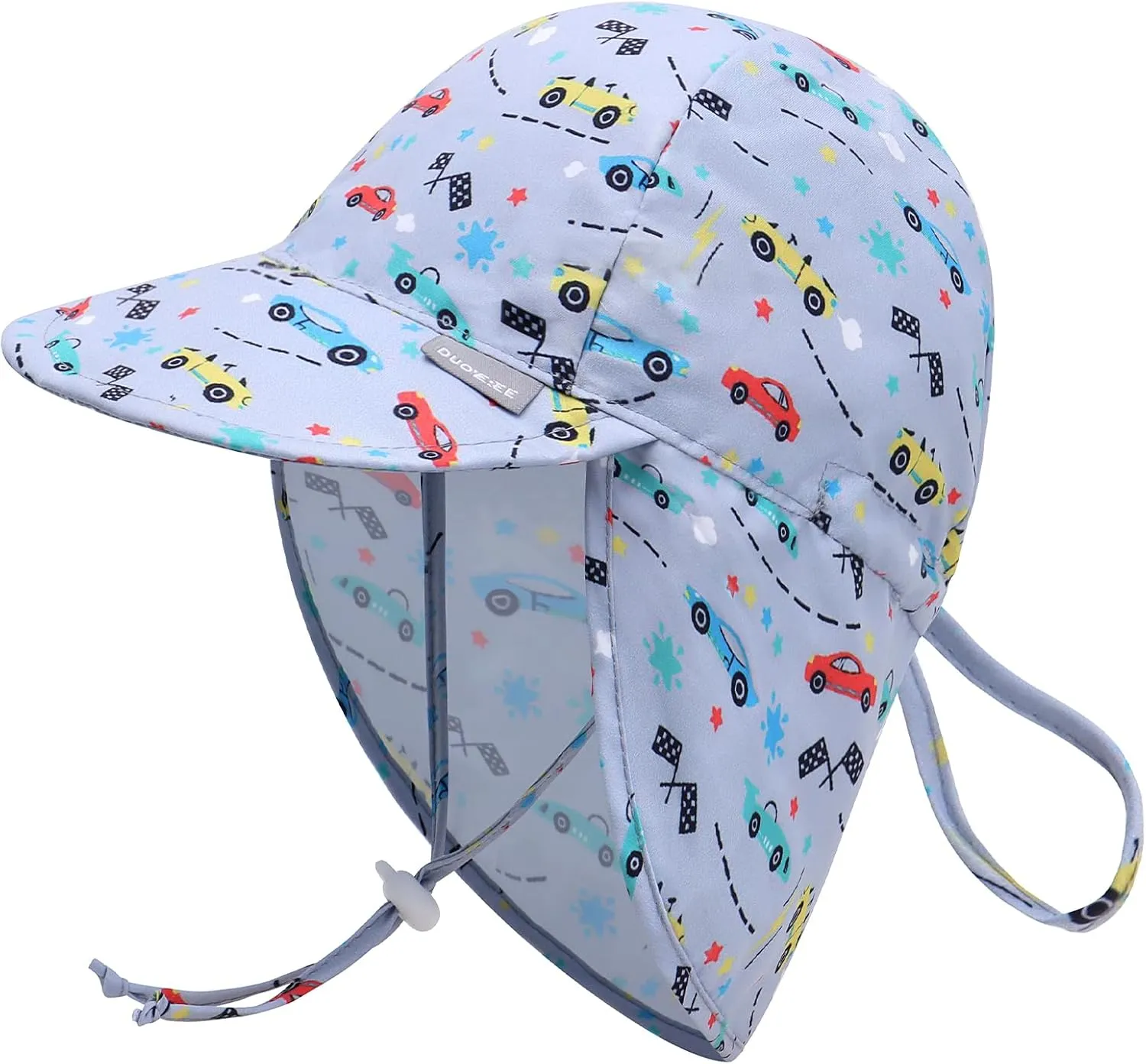Duoyeree UPF 50  Baby Sun Hat with Ear and Neck Protection - Toddler Beach Hat for Boys & Girls - Ideal for Summer Fun