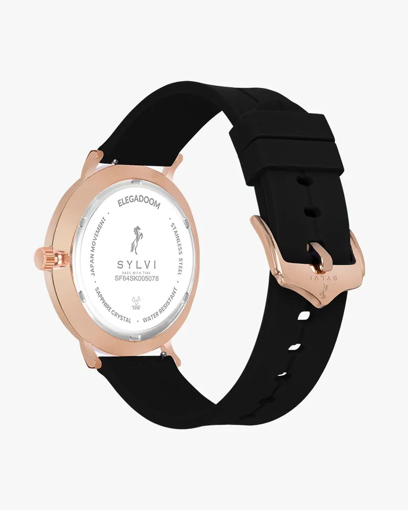 Elegadoom White Rosegold Silicone