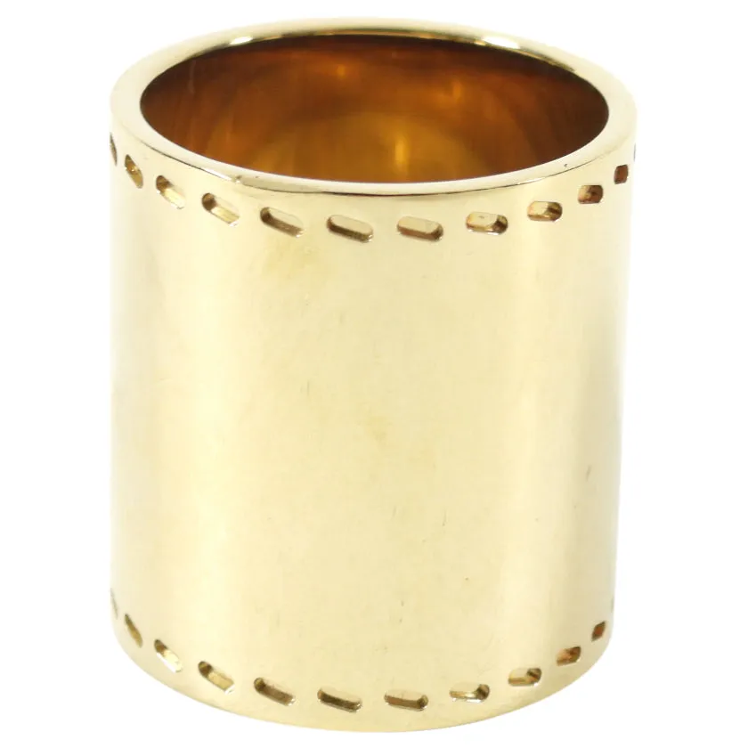 Hermes Goldtone Horseshoe Scarf Ring