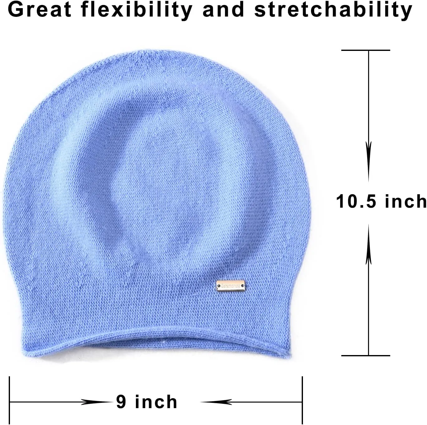 jaxmonoy Slouchy Knit Beanie Hat for Women Winter Soft Warm Ladies Laightweight Slouch Knitted Skull Beanies Cap