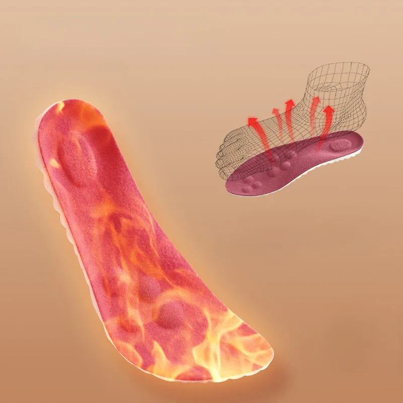 kamames Foam Insoles for Shoes Sole Warm Memory Foam Arch Support Cushion Women Winter Sports Shoes Self-heating Shoe Pads