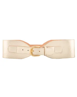 Lina gold wide waist belt