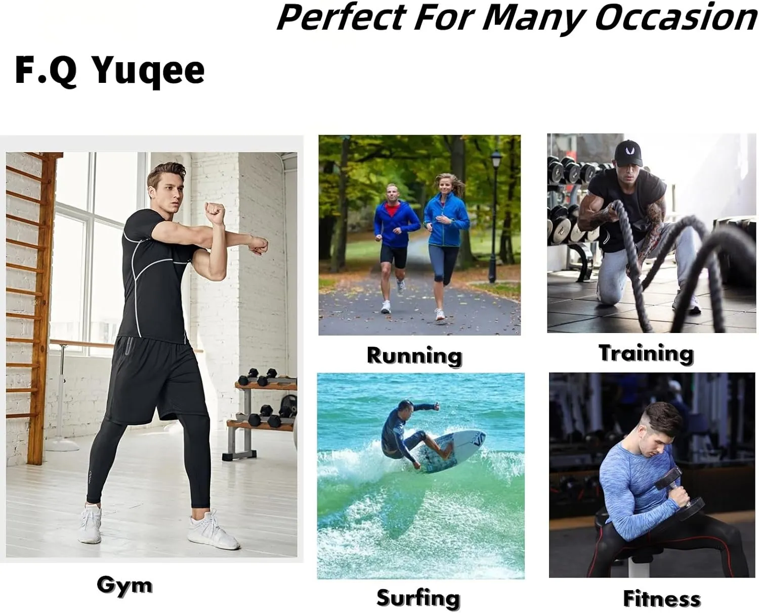 Men's Soft Slim Long Sleeve Dry-Fit Compression Gym Trainning Shirt