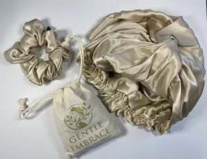 ✨Moonlit Silk Sleep Trio✨ (Bonnet, Scrunchie & Lavender Sachet)