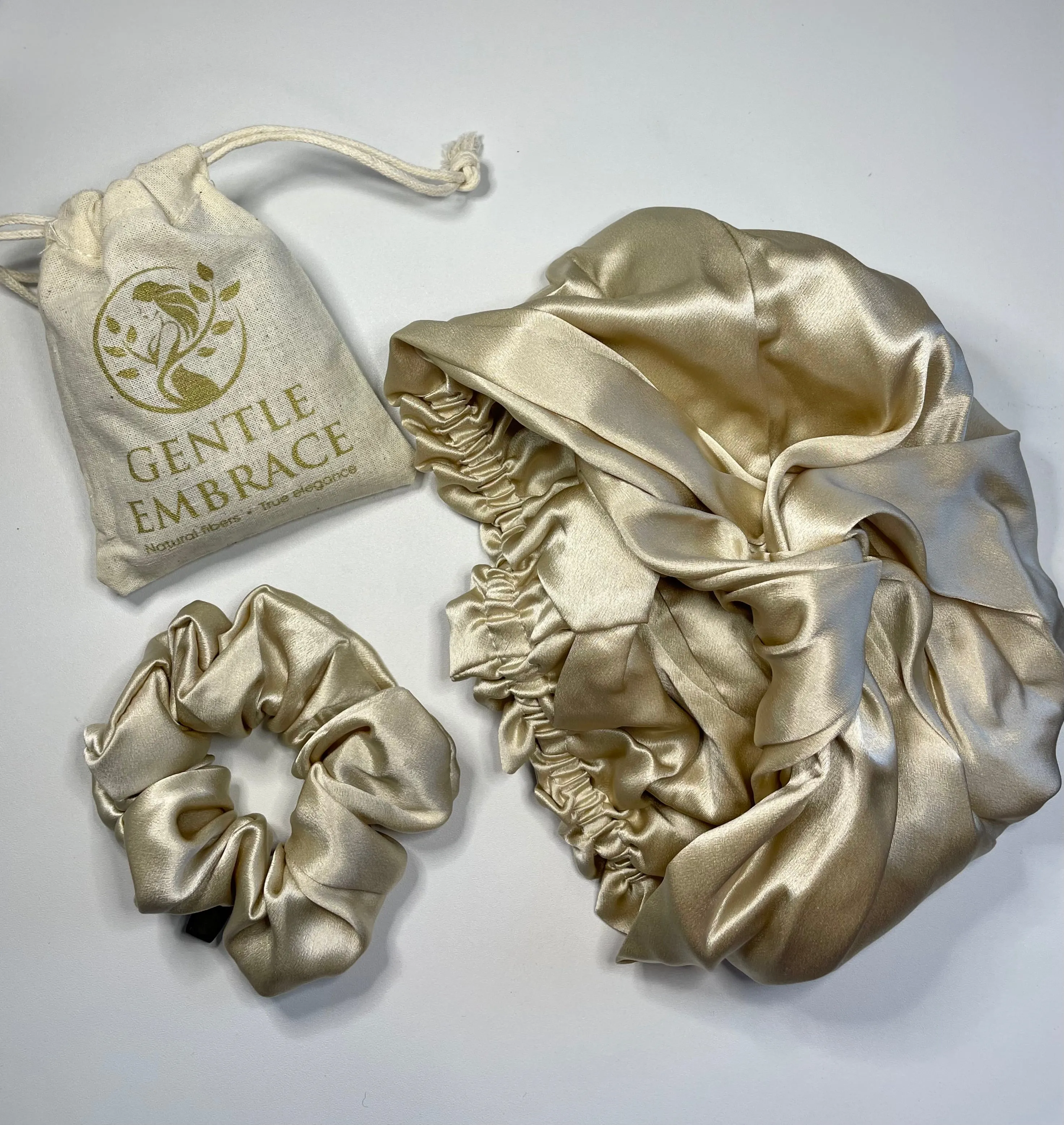 ✨Moonlit Silk Sleep Trio✨ (Bonnet, Scrunchie & Lavender Sachet)
