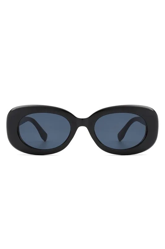 Oval Retro 90s Round Narrow Vintage Sunglasses