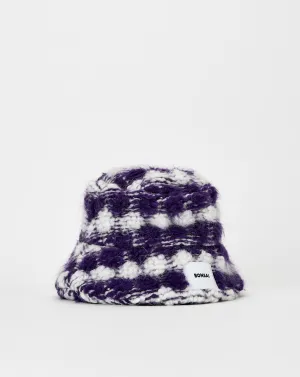 Oversized Knit Puff Bucket Hat