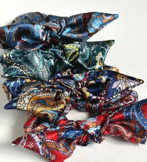 Paisley Oversize Knot Scrunchie | Paisley Series | Silky Smooth | Luxury Designer Hair Accessories | Hand Tied