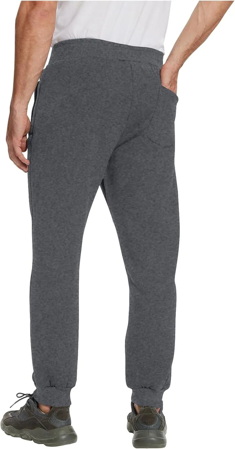 PEHMEA Fleece Joggers Pants for Men Winter Active Running Sherpa Lined Sweatpants