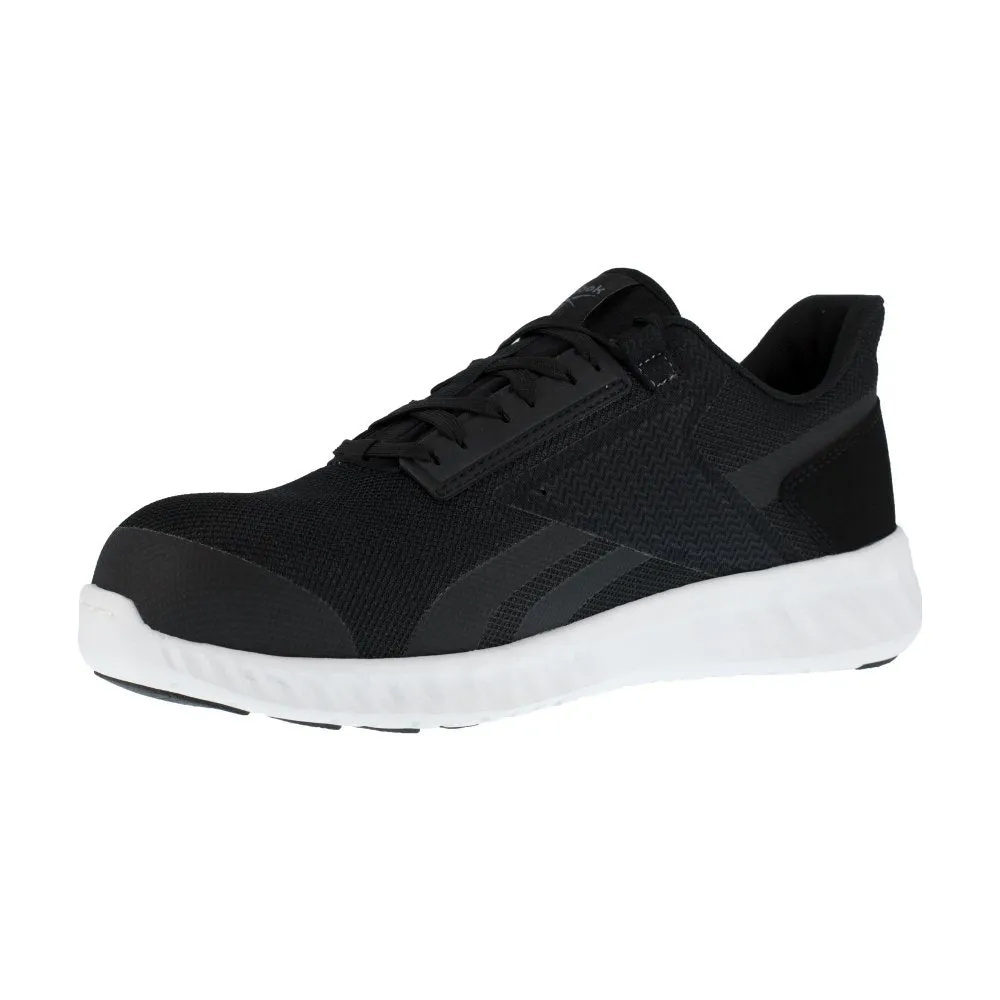 Reebok Women's Sublite Legend Athletic Work Shoe Composite Toe Rb423 In Black And White