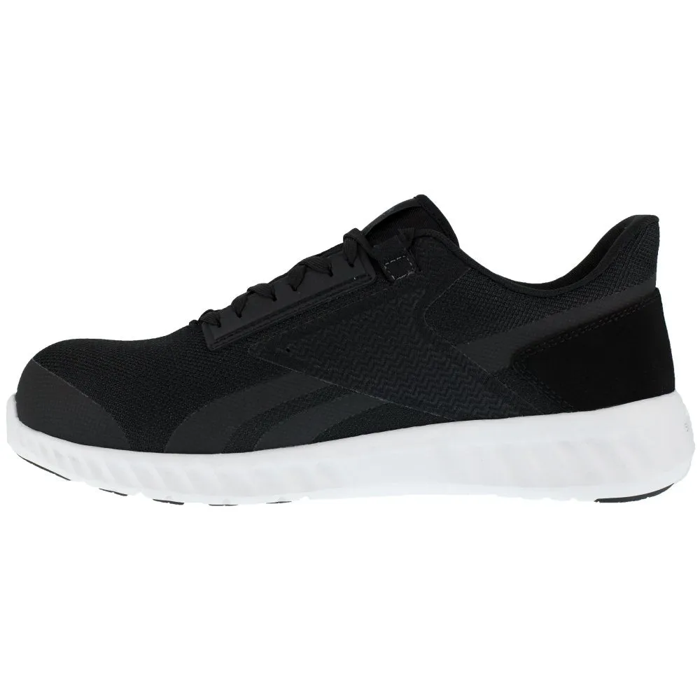Reebok Women's Sublite Legend Athletic Work Shoe Composite Toe Rb423 In Black And White