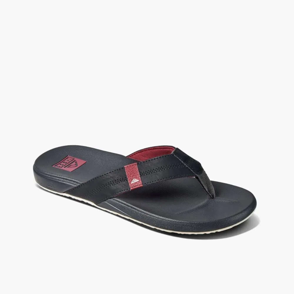 Reef Men's Cushion Phantom Flips- Red/ Raven