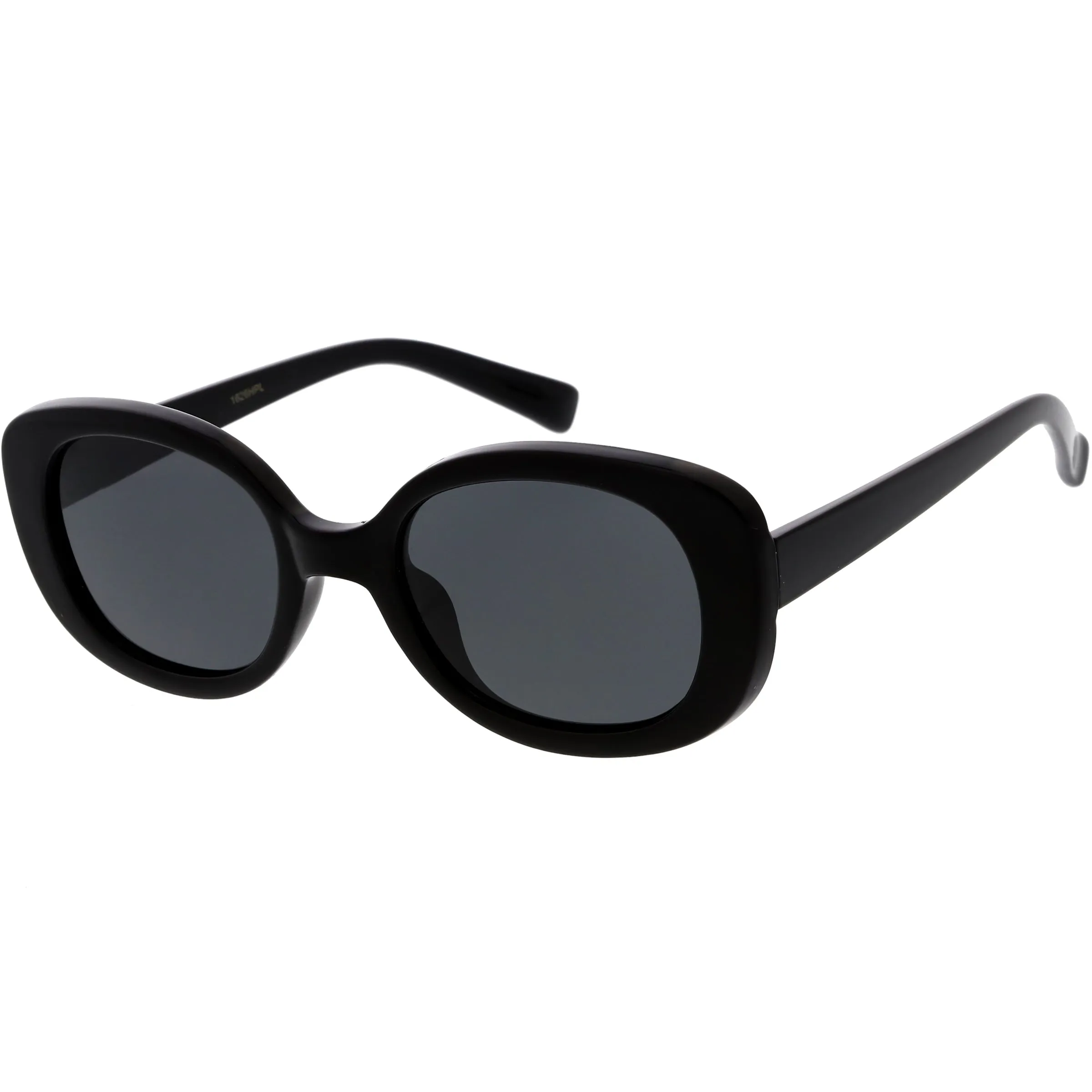 Retro Polarized Lens Wide Arms Oval Sunglasses C926