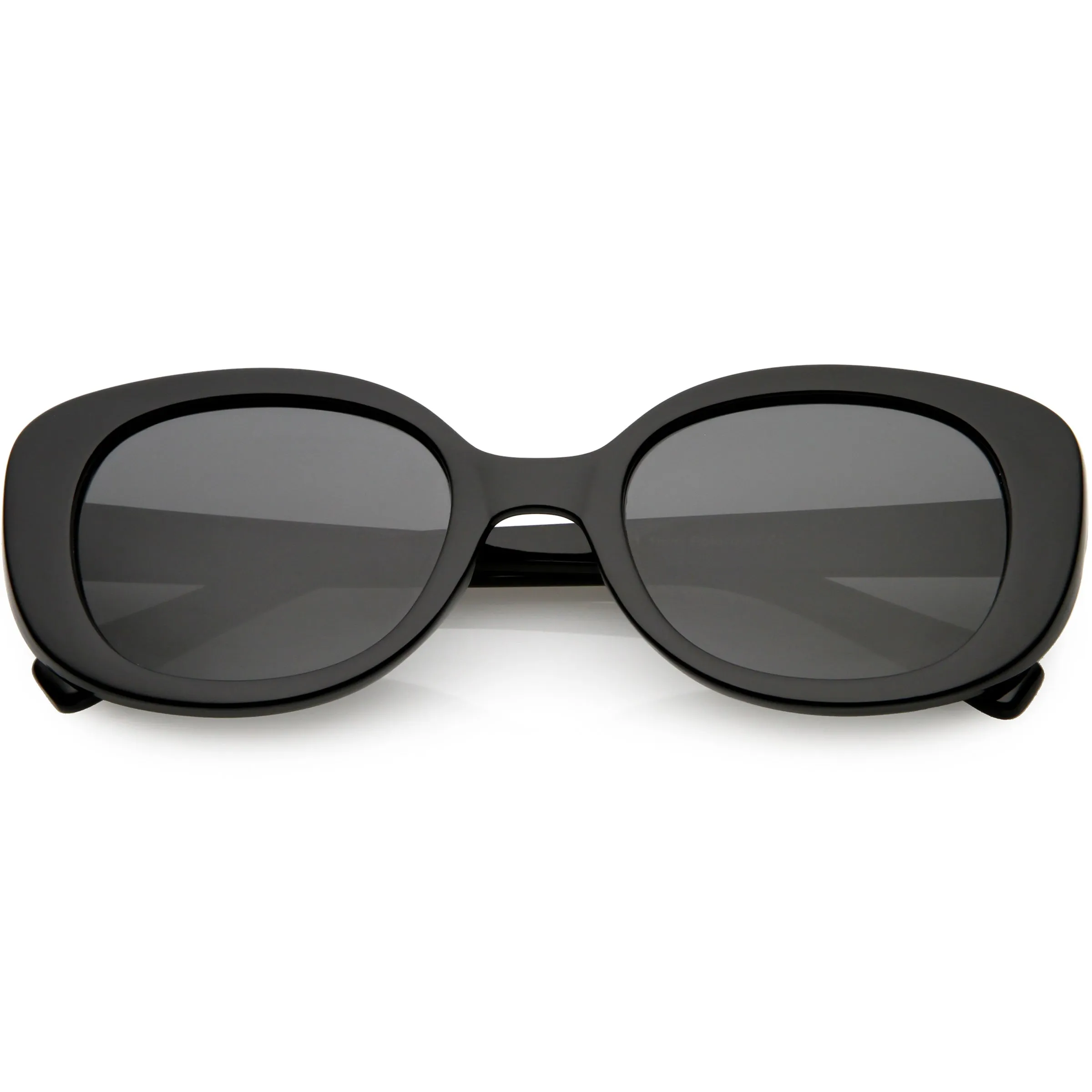 Retro Polarized Lens Wide Arms Oval Sunglasses C926