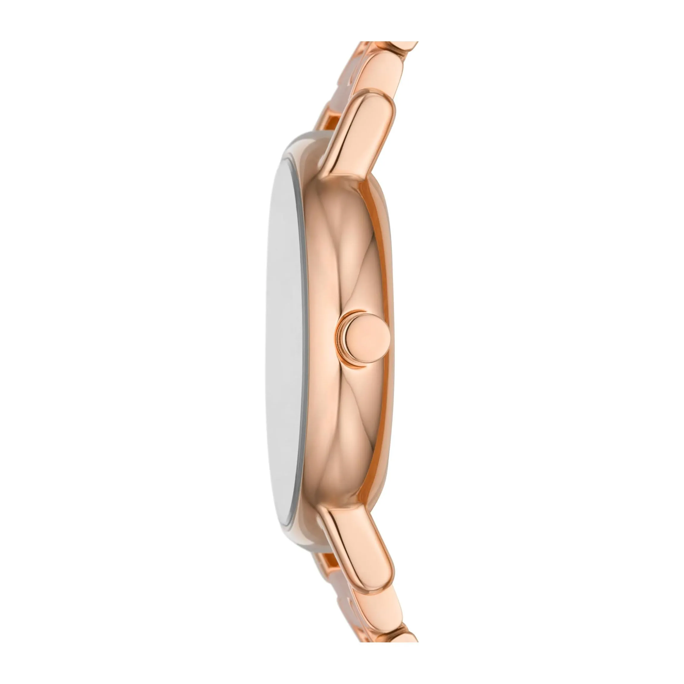 Skagen Signatur Lille Women's Rose Gold Dial Rose Gold Stainless Steel Band Analog Quartz Two-Hand Silver Watch - SKW3125
