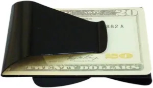 Slim Clip Double Sided Money Clip Credit Card Holder Wallet Stainless Steel For Husband Dad Wife
