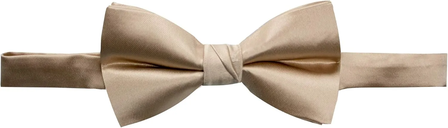 Spring Notion Men's Solid Color Satin Microfiber Bow Tie