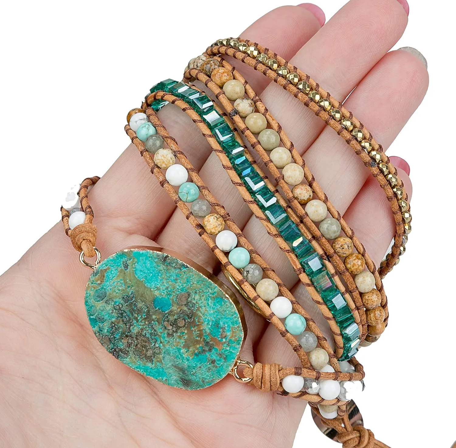 SPUNKYsoul New! Dazzling Handmade Leather Wrap Bracelet Collection