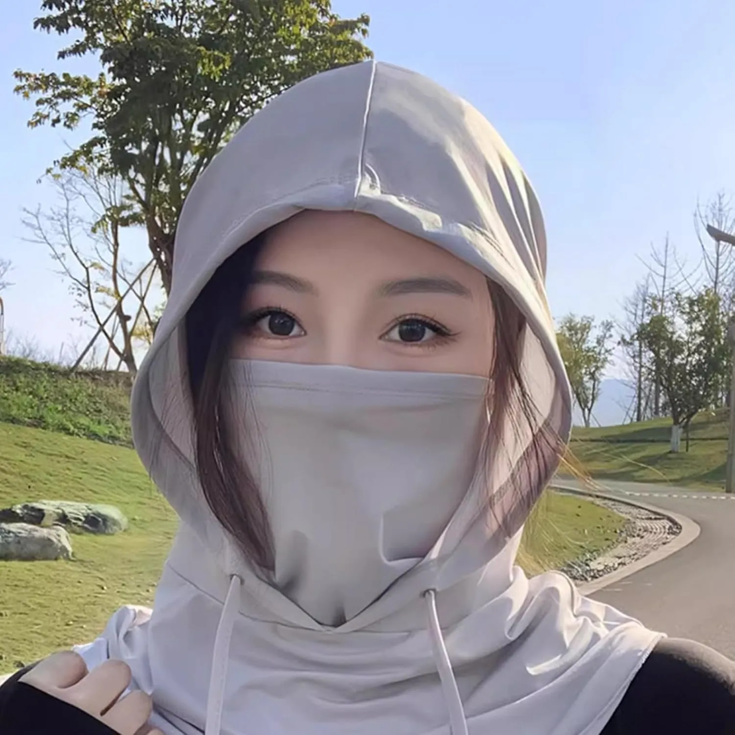 Summer Balaclava Sun UV Protection Full Head Face Mask Cooling Face Cover Sun Hood for Women Men