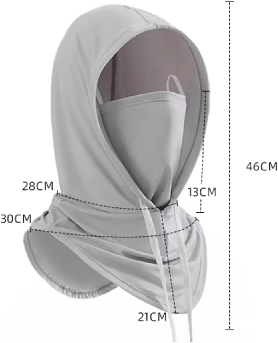 Summer Balaclava Sun UV Protection Full Head Face Mask Cooling Face Cover Sun Hood for Women Men