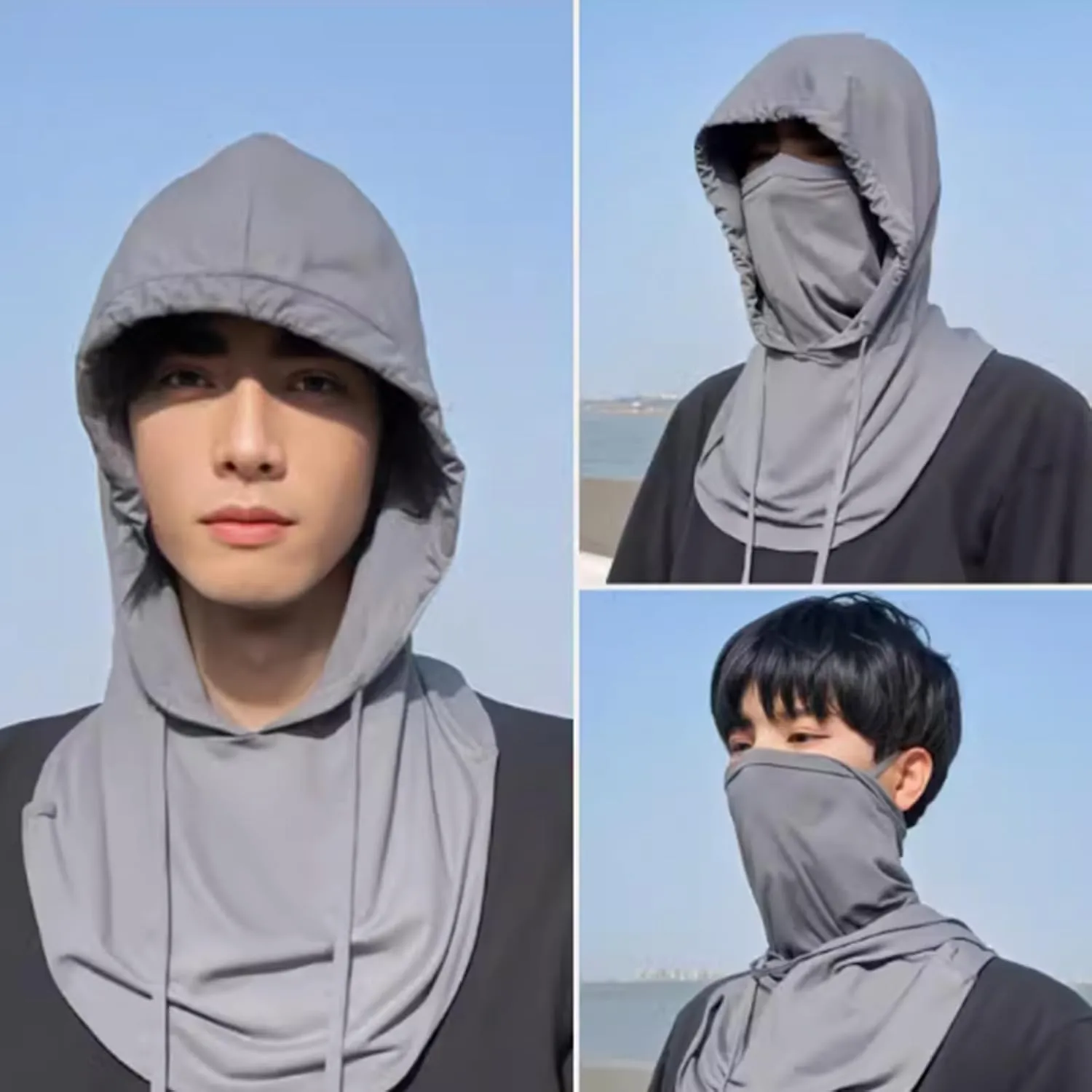 Summer Balaclava Sun UV Protection Full Head Face Mask Cooling Face Cover Sun Hood for Women Men