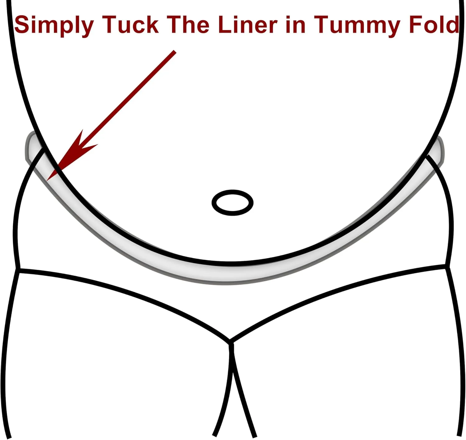 Tummy Liners for Sweat Rash -Brushed Cotton on Both Sides- Plus Size Under Belly Sweat Liners Belly Pad Belly Band for Skin Rash  3PCS (Large)