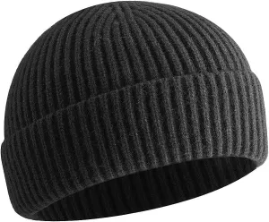 vidsel Short Fisherman Beanie for Men Women, Swag Wool Knit Cuff Trawler Skullcap,Winter Warm Hats