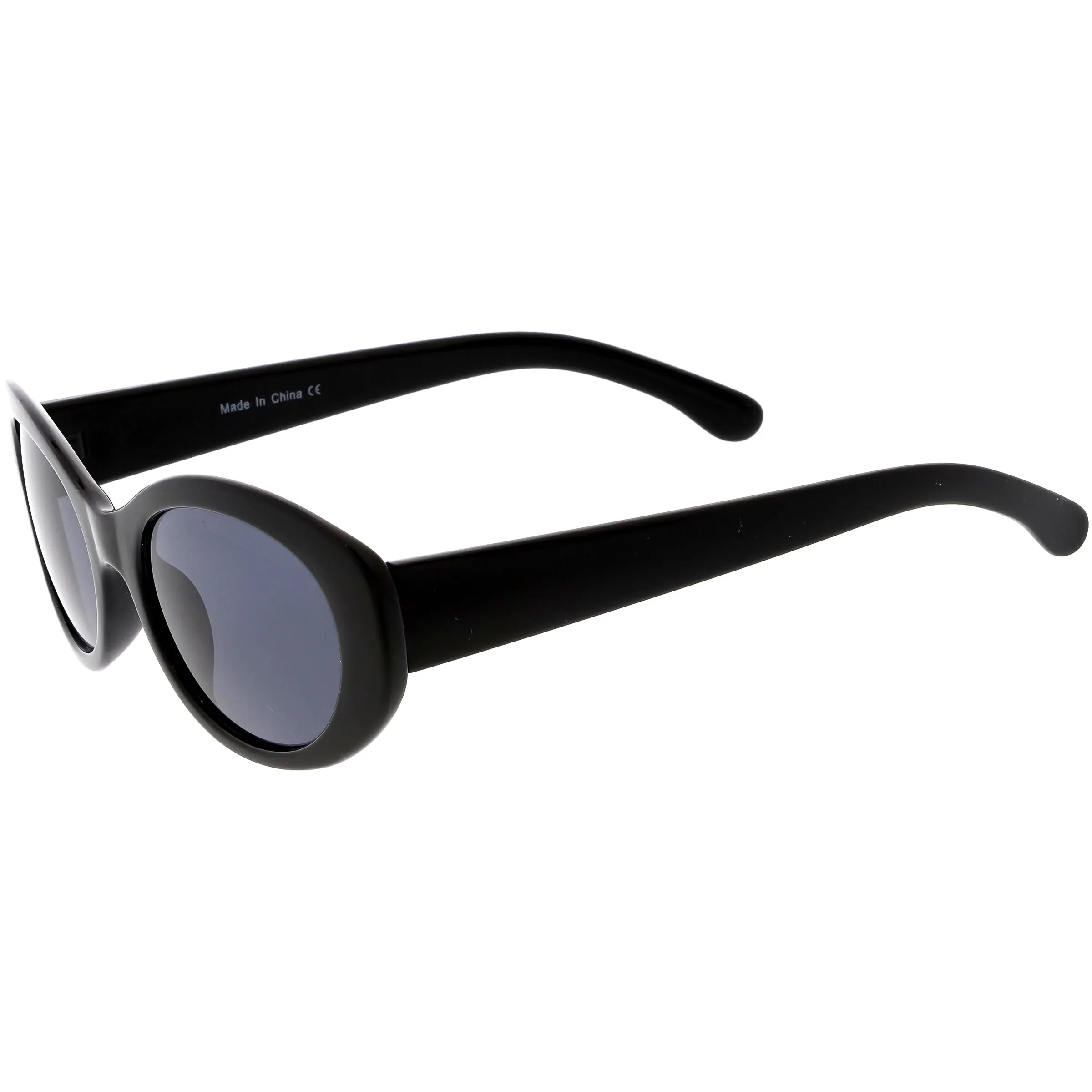 Women's Retro Oval Clout Thick Frame Sunglasses C867