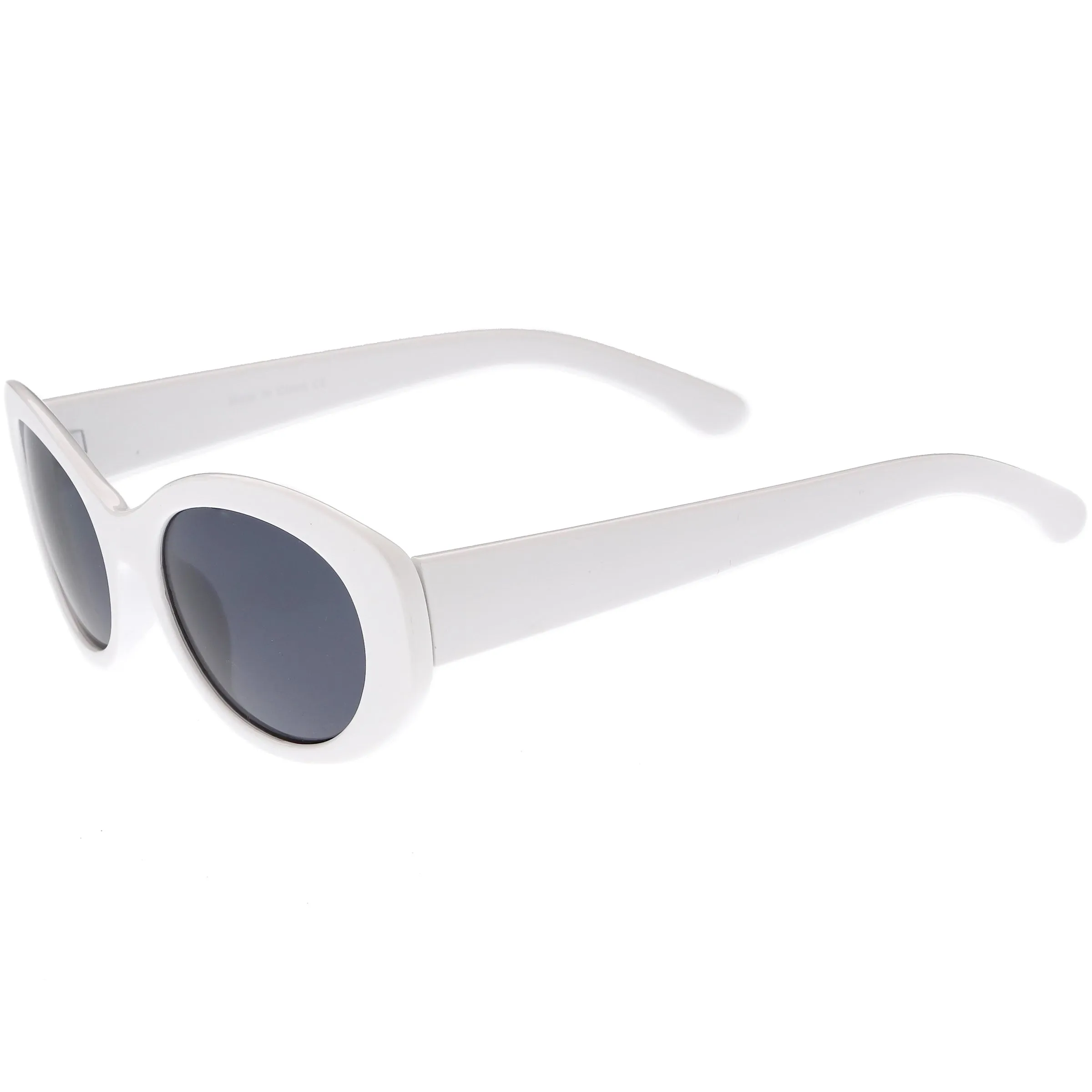 Women's Retro Oval Clout Thick Frame Sunglasses C867