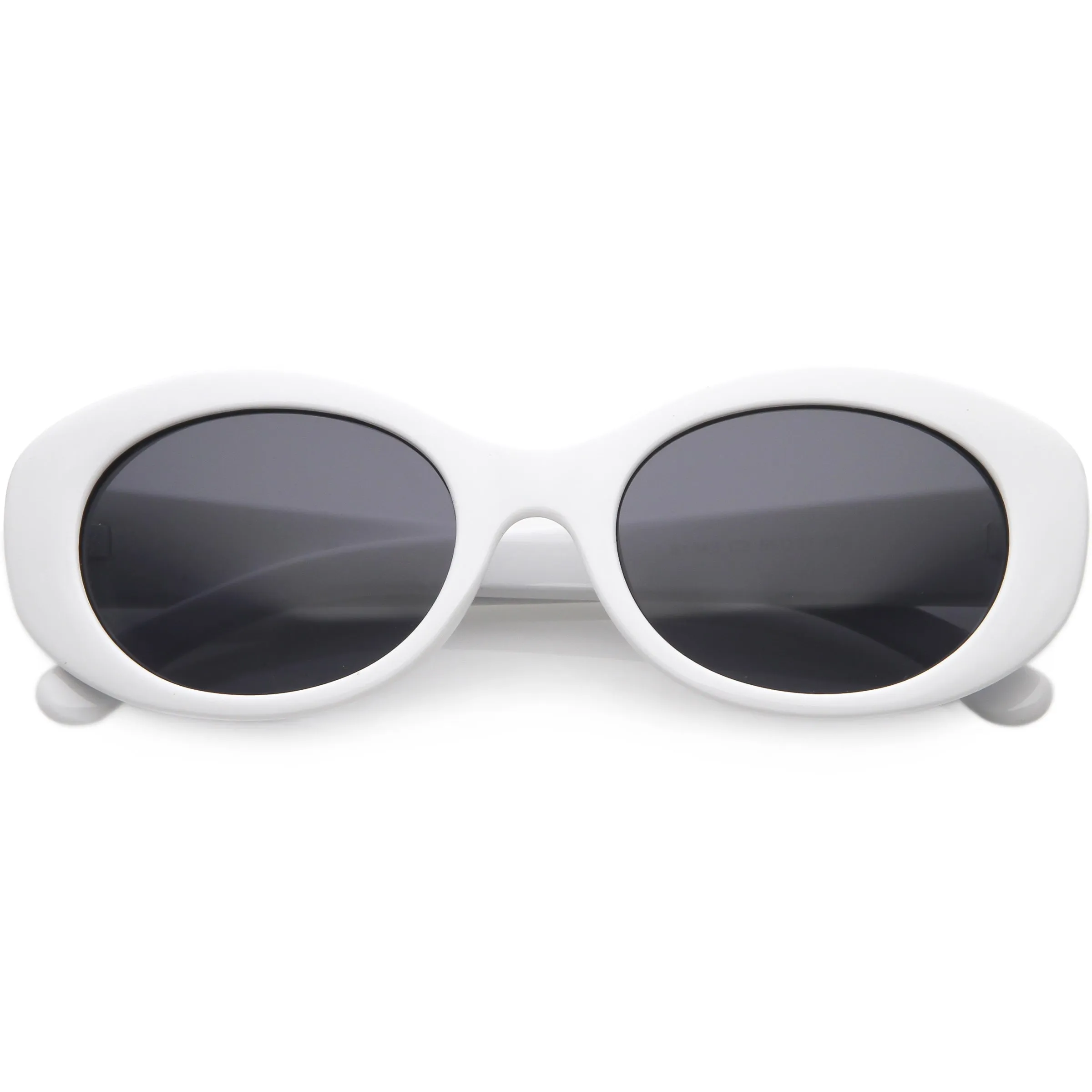 Women's Retro Oval Clout Thick Frame Sunglasses C867