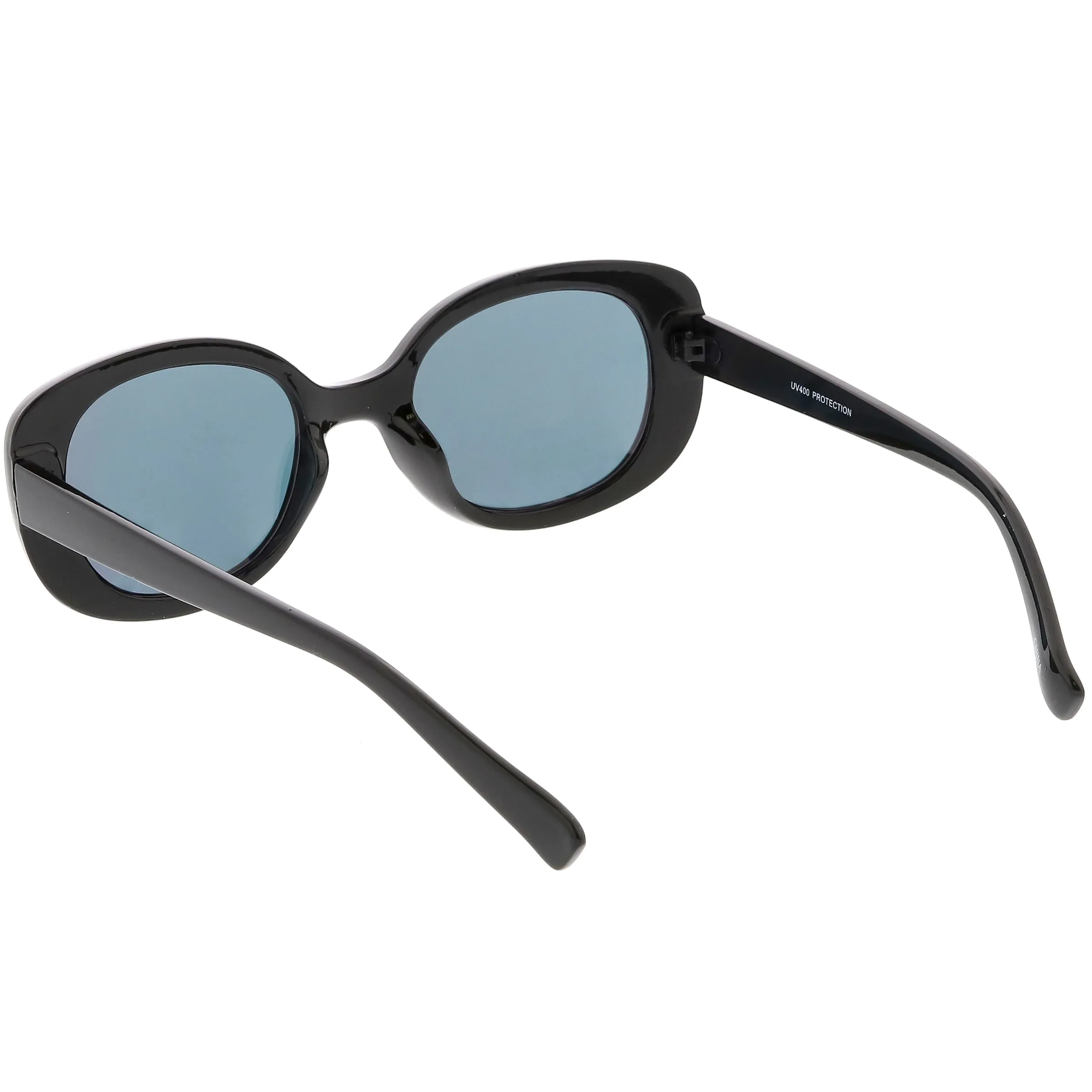 Women's Rounded Retro 1950's Thick Frame Sunglasses C557