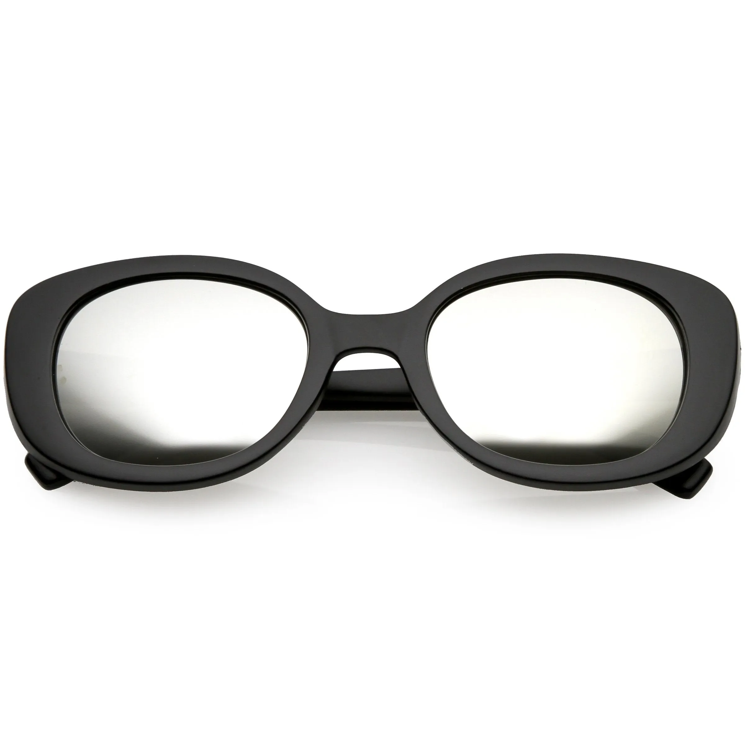 Women's Rounded Retro 1950's Thick Frame Sunglasses C557