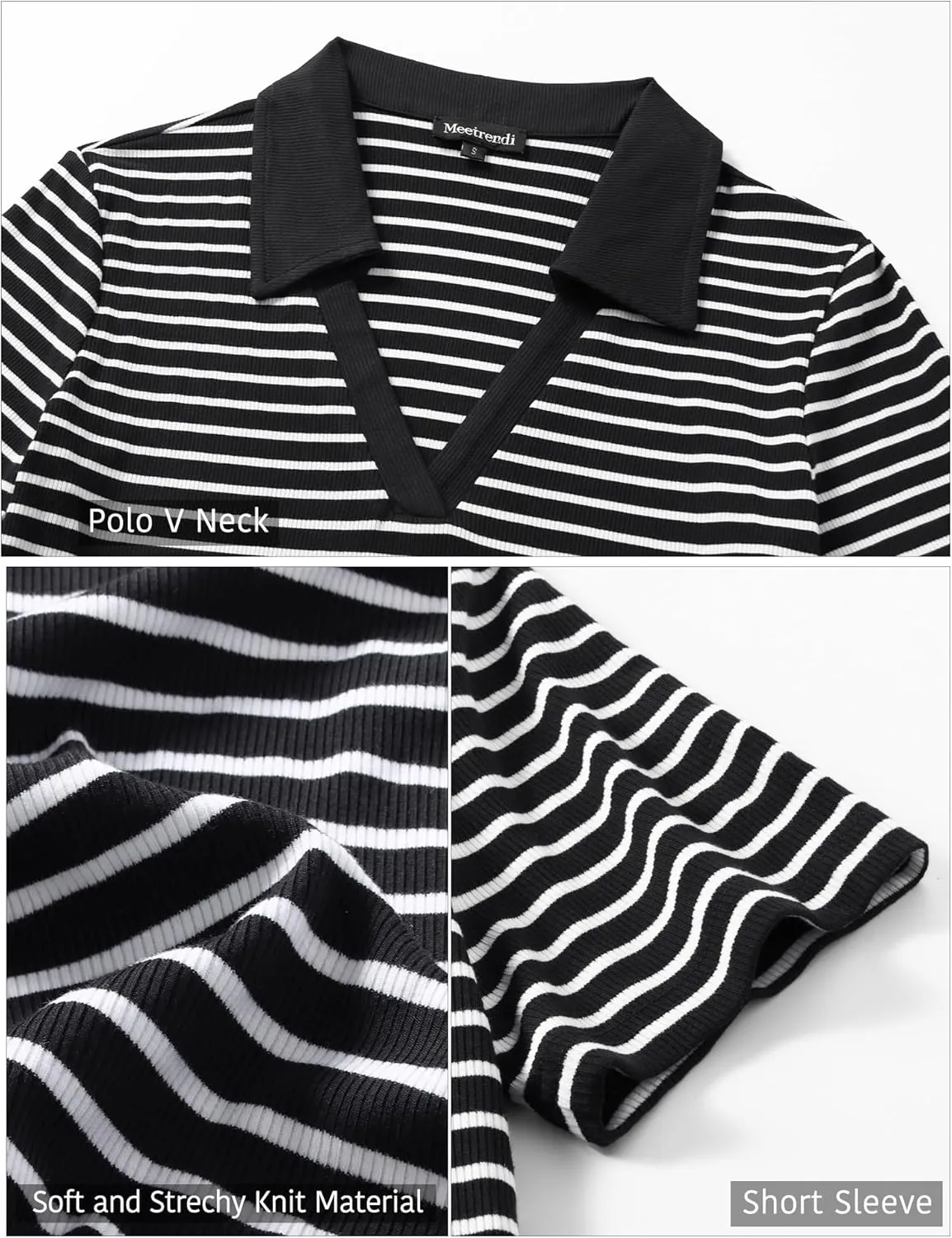 Womens Short Sleeve Business Casual Tops Summer V Neck Polo Work Shirts 2025 Fitted Basic Collared Shirt